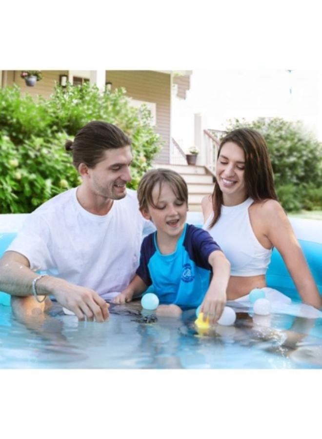 3 Pieces Reusable Water Balloons Refillable Magnetic Water Balloons Self Sealing Quick Fill Latex-Free Silicone Water Ball Eco-Friendly for Kids Water Games