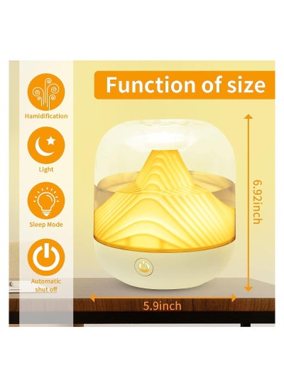 700ML humidifiers, Air Humidifier for Bedroom Baby Home, Small Quiet Air Humidifier,with Adjustable Mist Output and equipped with night sleep mode