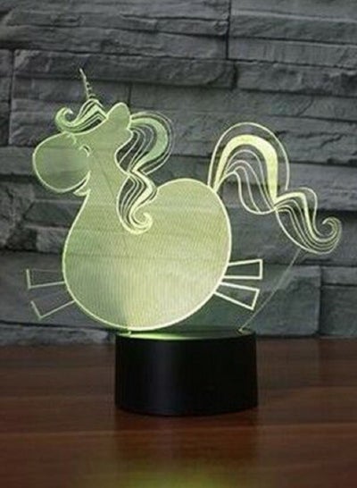 PEPPA Magical Unicorn 3D Acrylic LED 7 Color Night Light Touch Table Lamp هدية