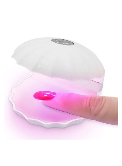 Mini UV LED Nail Lamp for Soft Gel Tips Glue USB Rechargeable Portable Shellac White 18W