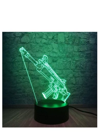 3D Lamp Cool Battle Royale Game 7 Color Change Desk Table LED Night Light Illusion Boy Kid New Year Gift