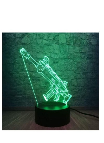 3D Lamp Cool Battle Royale Game 7 Color Change Desk Table LED Night Light Illusion Boy Kid New Year Gift