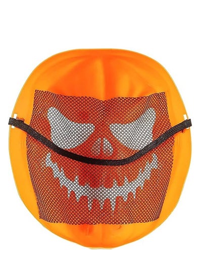 Brain Giggles Cosplay Horror Accessories Mask Creepy Mask for Costume Party Scary Mask - Pumpkin Mask