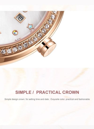 NAVIFORCE Luxury Women Watch Fashion Stainless Steel Waterproof Bracelet Wrist Watches with Date NF5016