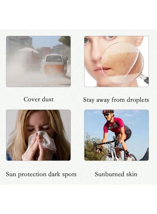 Double Lens Adjustable Eye Protection Sunscreen Mask Full Face Cover