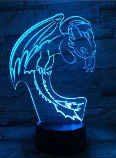 ثلاثية الأبعاد الوهم مصباح Led ضوء الليل كيفية تدريب التنين الخاص بك اللمس الاستشعار Usb ث الطفل الاطفال هدية الغضب الجدول مصباح لمبة مكتب الديكور