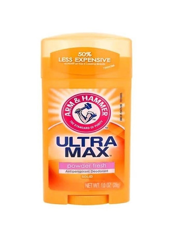 Arm & Hammer UltraMax Powder Fresh Antiperspirant Deodorant Orange 28grams