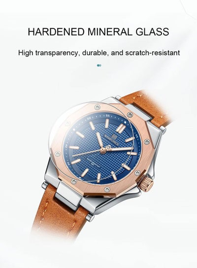 NAVIFORCE NF5026 Quartz Leather Bracelet Luxury Women Simple Lady Watch Waterproof Women Wathches Female Watch Reloj Mujer