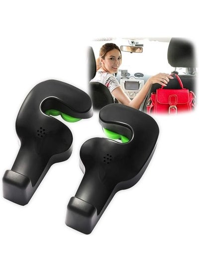 2 Pieces Car Headrest Hooks for Purse and Bag for Front and Rear Seat Headrest