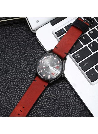 Men's 8306 Water Resistant Analog Watch - 47 mm - Red