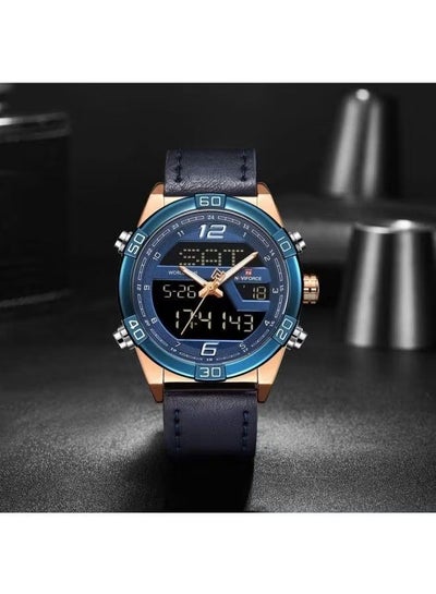 Men's NF9128rgbebe Water Resistant Analog/Digital Watch