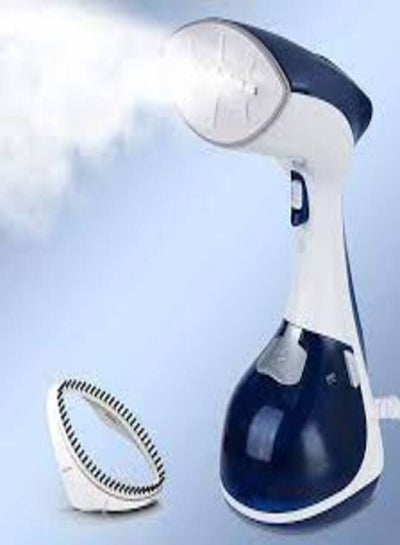 Portable Handheld Clothes Steam Iron Machine Garment Steamer 1100 W Mini Garment Steamer Garment Steamer Hanger (White Blue)
