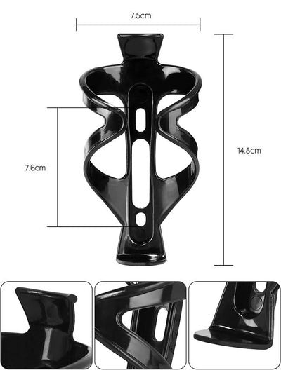 2 Pieces Bike Water Bottle Holder Easy to Install Water Cage for Road and Mountain Bikes Lightweight and Durable Bike Bottle Cage