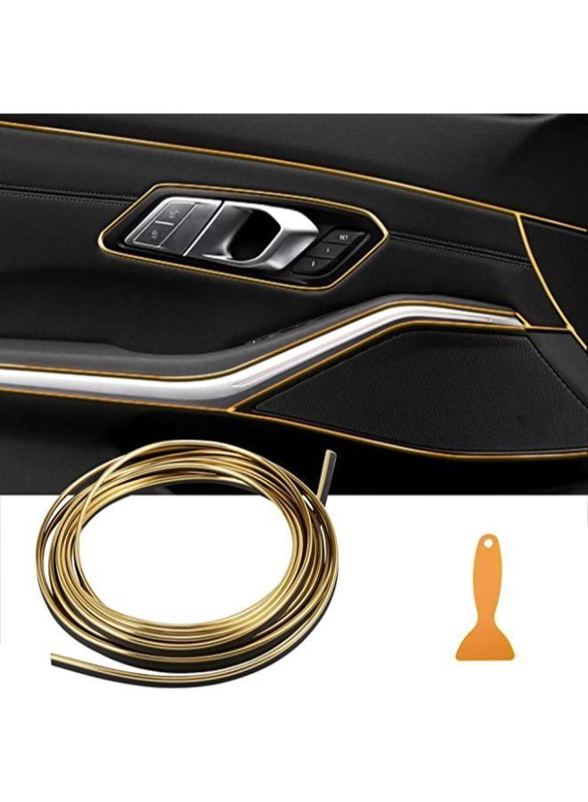 5M Car Interior Moulding Trim Strips Automobile Exterior Decoration Moulding Trim Line Dashboard Decorative DIY Flexible Strip