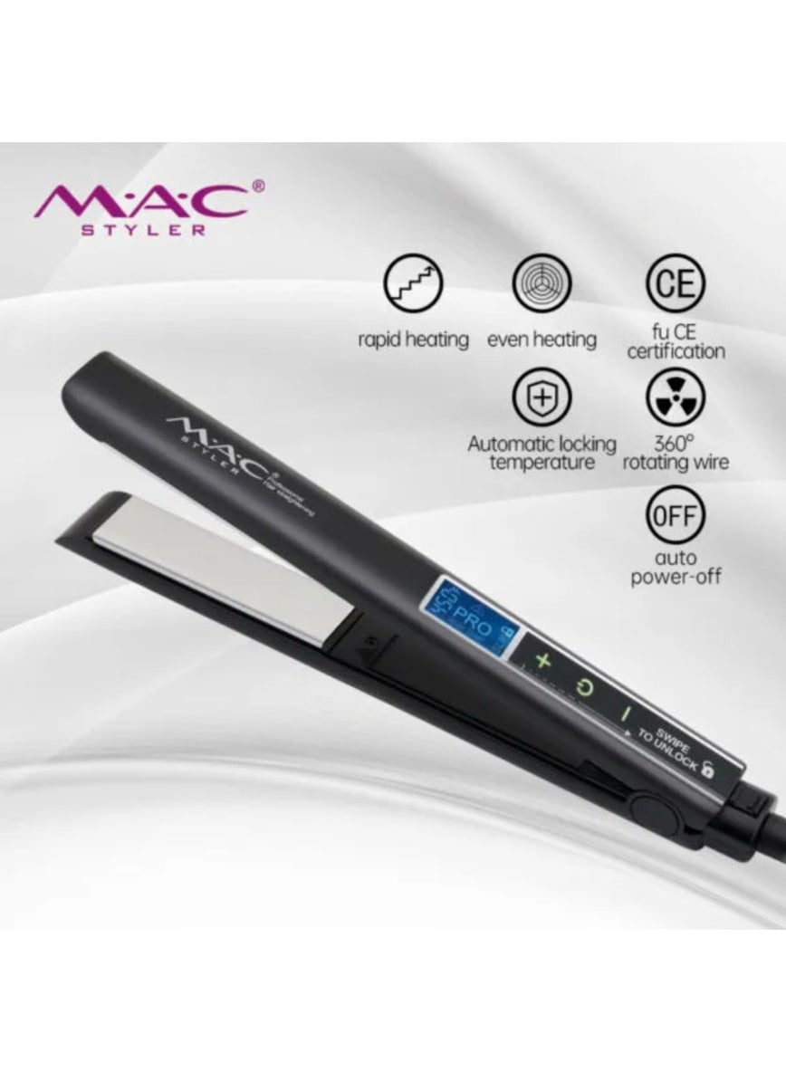 Mac Styler LCD Screen Hair Straightener Flat Iron