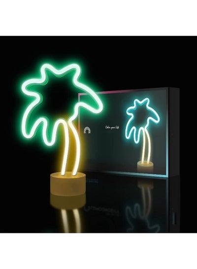Tabletop Palm Tree Lamp for Bedroom