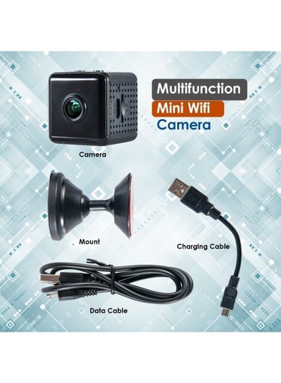 Wireless Mini WiFi Security Camera, Small Camera HD 1080P with App, Nanny Cam with Live Video and Video Recorder, Mini Camera with Motion Detection Night Vision for Home and Office Surveillance.