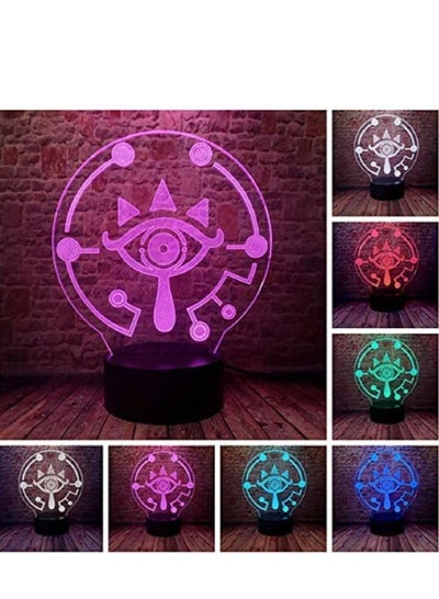 Action & Toy Figures  Flash Zelda Figure Modeling 3D Illusion LED Lamp Colorful Desk Sleeping Nightlight Japan Manga Cartoon action & toy figure