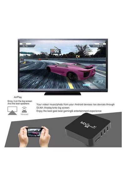 Android TV Box 11.1 (1GB+8GB) وحدة المعالجة المركزية 64 بت رباعية النواة (أسود)
