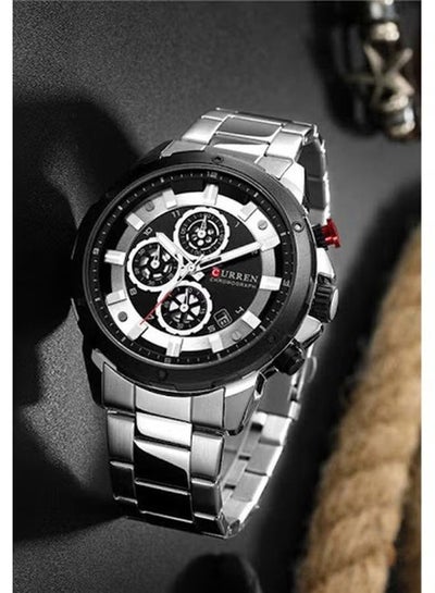 Men's 8323 Water Resistant Chronograph Watch - 46 mm - Silver