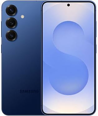 هاتف سامسونج جالاكسي إس 25 SM-S931B ثنائي الشريحة، 128 جيجابايت، ذاكرة وصول عشوائي (RAM) و12 جيجابايت (GSM فقط | لا يدعم CDMA)، هاتف ذكي مفتوح من المصنع يدعم تقنية الجيل الخامس (لون كحلي) - إصدار عالمي