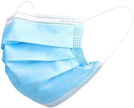 Disposable Face Masks for Children, 50 Pack, Blue, 3-Ply