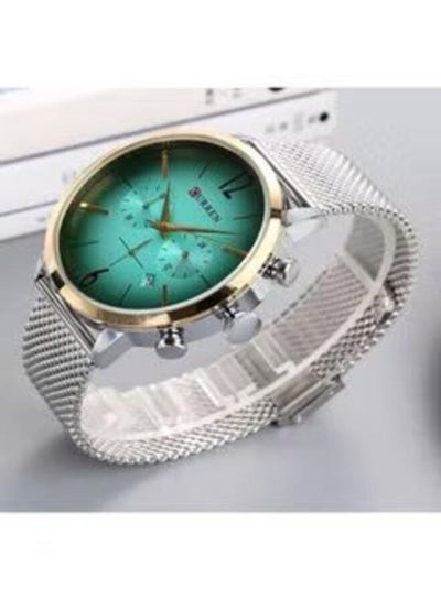 Men's 8313 Water Resistant Stainless Steel Analog Watch - Silver