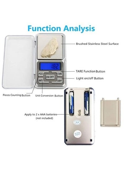 Digital Pocket Scales Gram Food Scale Kitchen Portable Scale Mini Cooking Lab Scale