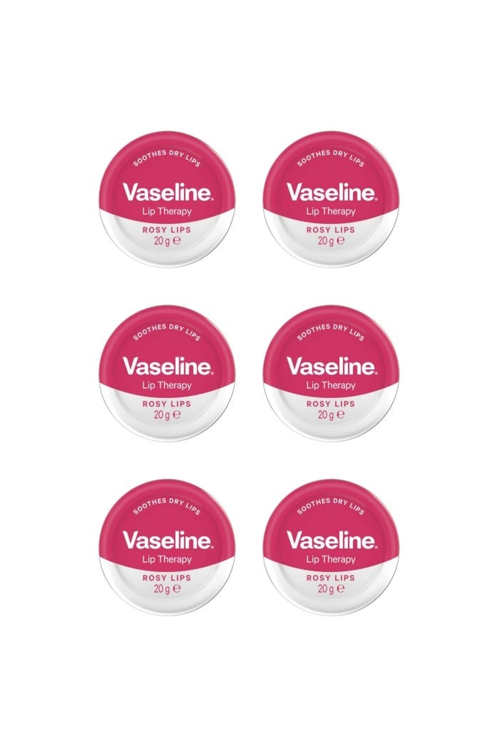 Vaseline Lip Therapy Rosy Lips Petroleum Jelly 20G 6PCS