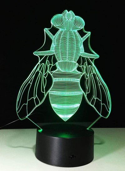 Fly LED Night Light 16 Color Changing The Collectible 3D Led Table Desk Lamp Cartoon Figure Children's Bedside Lamp Power by USB Home Bedroom Holiday Atmosphere Lights