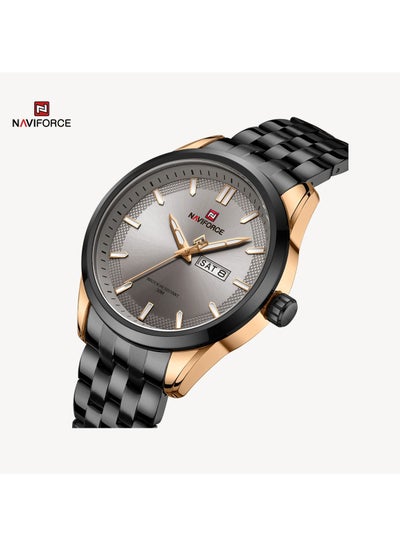 ساعة Naviforce NF9203 للرجال تصميم المدرسة القديمة كاجوال كلاسيكي للتاريخ اليومي كوارتز هدية للرجال