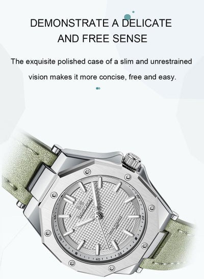 NAVIFORCE NF5026 كوارتز سوار جلدي فاخر نساء بسيط سيدة ساعة مقاوم للماء نساء ساعات أنثى ساعة Reloj Mujer