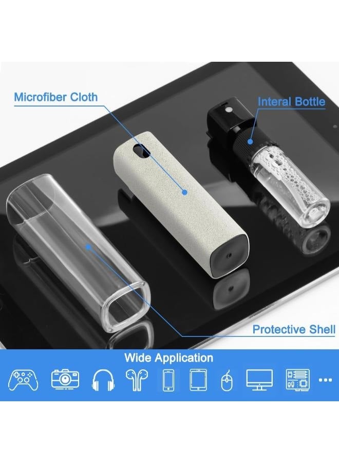 10ml All-in-One Screen Cleaner for Phones, Laptop and Tablet Screens, Portable Screen Cleaning Spray and Wipe Cleaner with Protective Shell