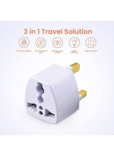 Universal Power Plug for UAE KSA UK HK 3 Pin Travel Adapter Power Converter Socket