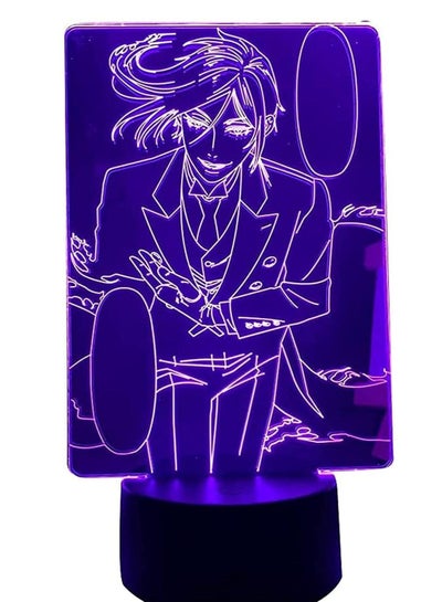 Multicolour 3D Lamp Anime Black Butler for Bedroom Decorative Night Light Kids Children's Birthday Gift Room Manga Black Butler LED Light Lighting