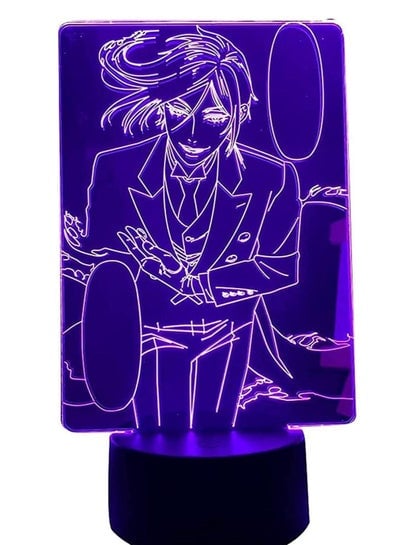 Multicolour 3D Lamp Anime Black Butler for Bedroom Decorative Night Light Kids Children's Birthday Gift Room Manga Black Butler LED Light Lighting