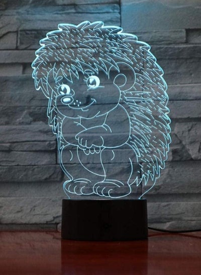 Hedgehog Baby 7 Color Change Decoration 3D LED Night Light Table Lamp Crafts lamp Hedgehog Children New Year Gift Mood Lamp