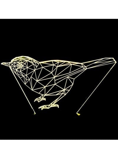 Night Lights LED Colorful Gradients Bird 3D Stereo Remote USB Lamp Night Light Touch Bedside Creative Decorative Desk Birthday Bird