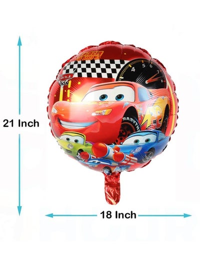 Brain Giggles 5 in 1 McQueen Theme Theme Foil Balloon Set