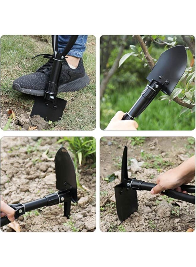Mini Folding Shovel High Carbon Steel, Portable Lightweight Outdoor Tactical Survival Foldable Mini Shovel, Entrenching Tool, Camping, Hiking, Digging, Backpacking, Car Emergency