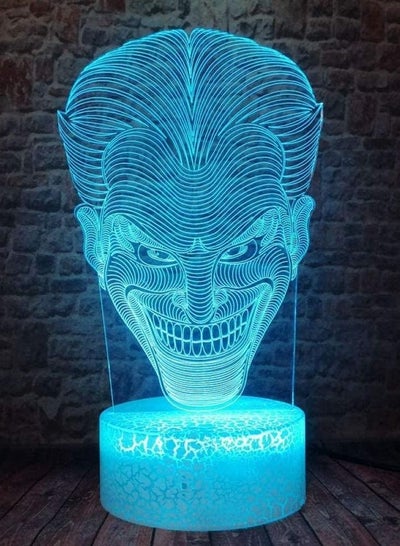 3D Illusion Lamp Led Night Light Sleeping Colorful Change The Joker Figure