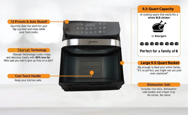 StarSat F900 9.0L Air Fryer