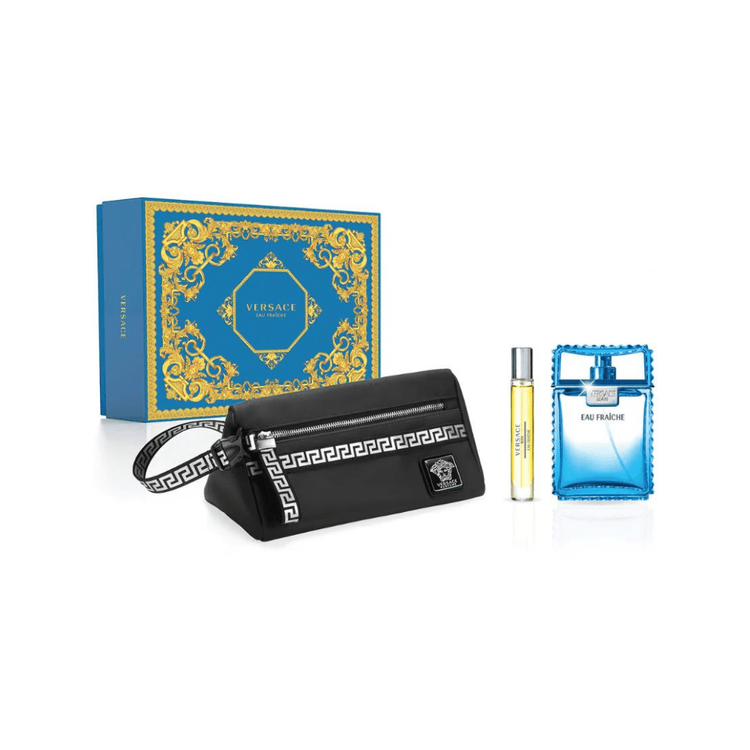 Versace Eau Fraiche Eau De Toilette 100Ml + Shower Gel Bag Set
