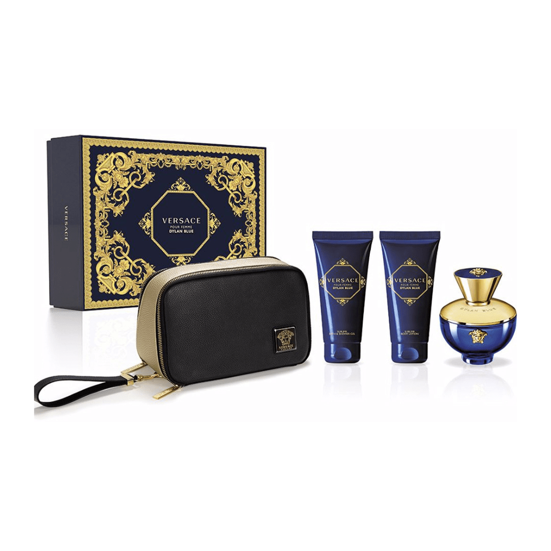 Versace Dylan Blue Pour Femme Eau De Parfum 100Ml 4-Piece Set
