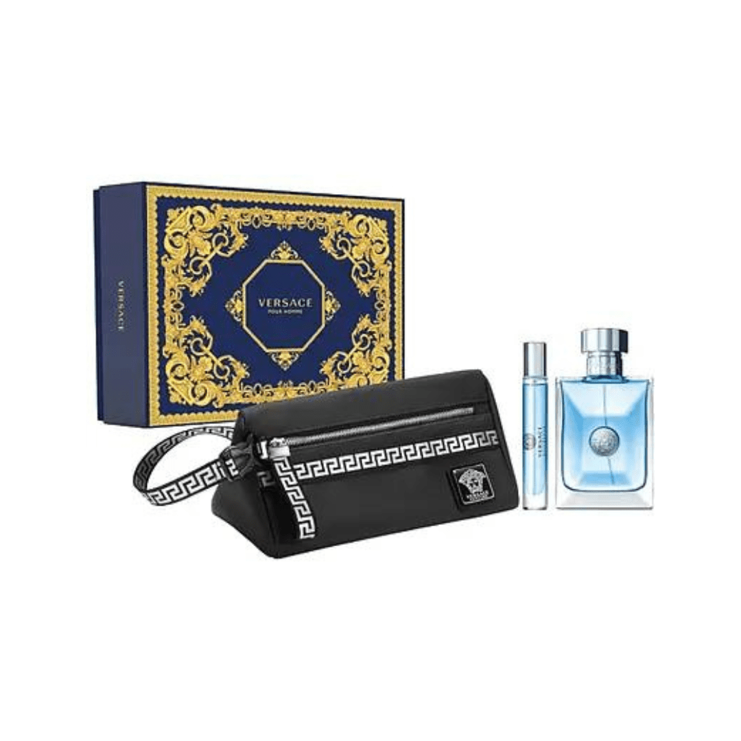 Versace Pour Homme Eau De Toilette 100Ml 3-Piece Bag Set