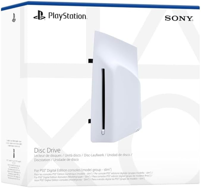 Sony PlayStation 5 PRO Digital Console [NEW 2024 Model] with Extra Dual Sense White Controller + Disc Drive - Bundle - International Version [video game]