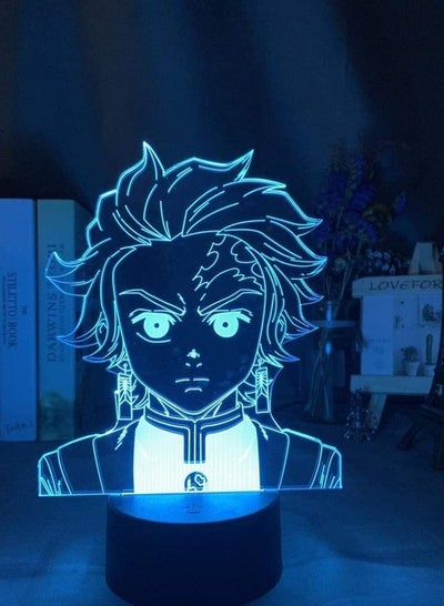 Kimetsu No Yaiba Tanjiro Kamado Figure Led Night Light For Kids Bedroom Decor Mood Light Child Desk 3D Lamp Demon Slayer - With Remote