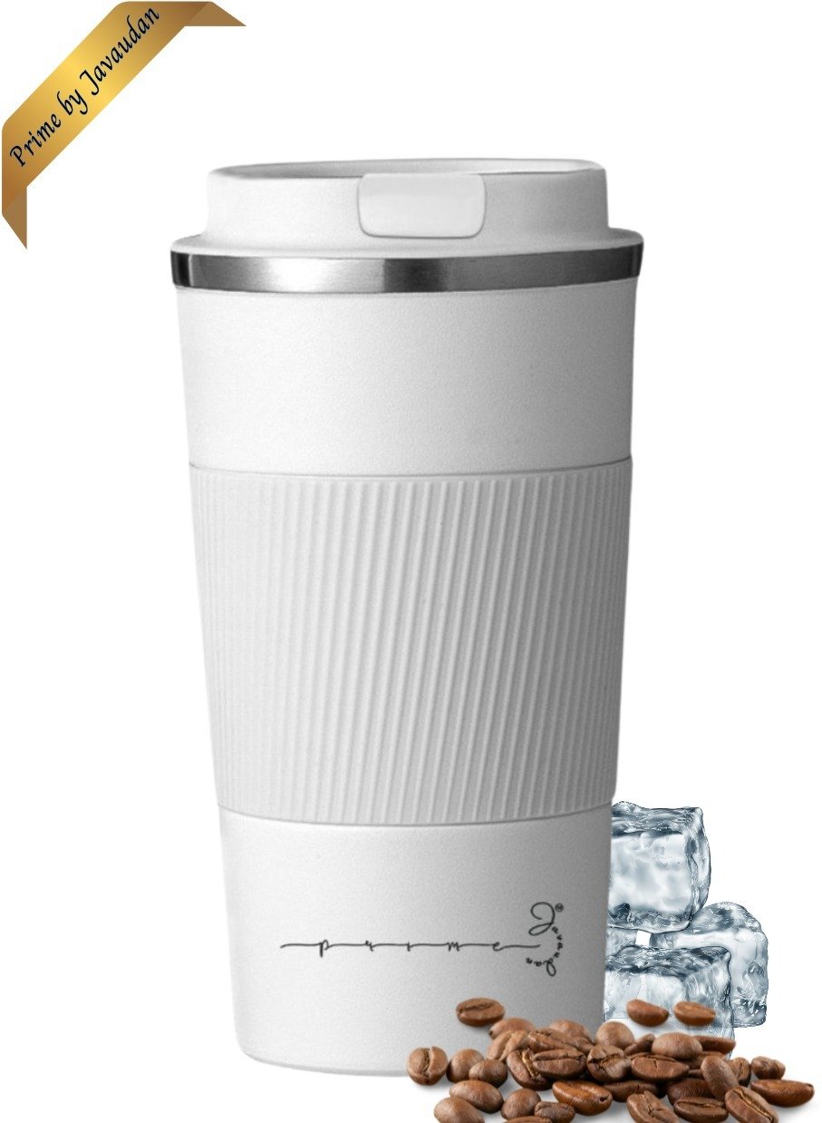 Coffee Mug Coffee Cup Travel Mug Reusable Insulated Coffee Cup Vacuum Insulation Stainless Steel Thermal Coffee Mug for Hot Cold Drinks with Non-Slip Protective Cover - 510ml