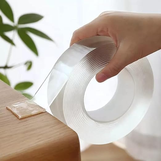 Hexar Double SidedAdhesive Tape Washable Waterproof Mounting Transparent Acrylic(3CMx5Mx2MM)