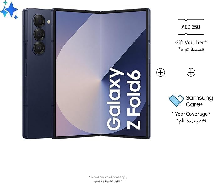 SAMSUNG Galaxy Z Fold 6 Dual SIM Navy 12GB RAM 256 GB 5G - Middle East Version